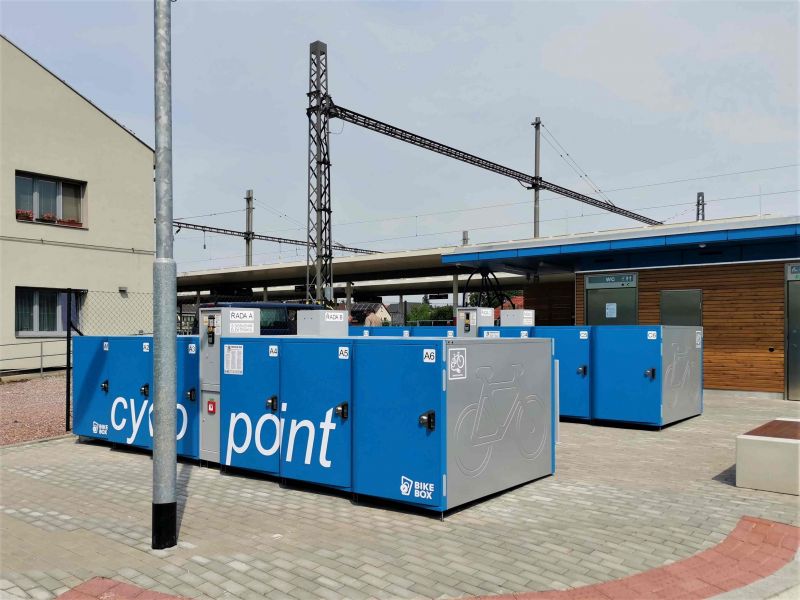 Bike Box - Kuřim, dopravní terminál